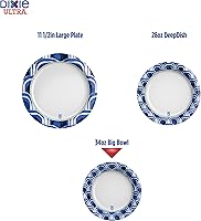 Vista 9 de Dixie Ultra Cuencos de papel extra grandes, 34 onzas, 34 unidades, compostables, aptos para microondas, cuencos desechables para comidas pesadas