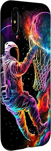 Miniatura 9 de Funda cósmica para iPhone 12 mini astronauta Dunking a jugador de baloncesto