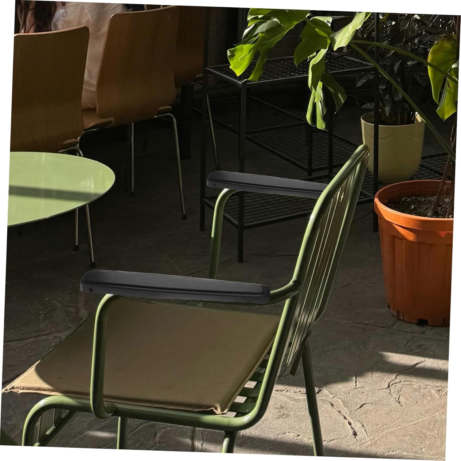 Yardwe 1 Pair Multifunctional Arm Rest Pads for Folding Chairs Ergonomic Cushions for Beach and Camping Chairs Lightweight Design for Comfortable Outdoor Relaxation and Reliable Support