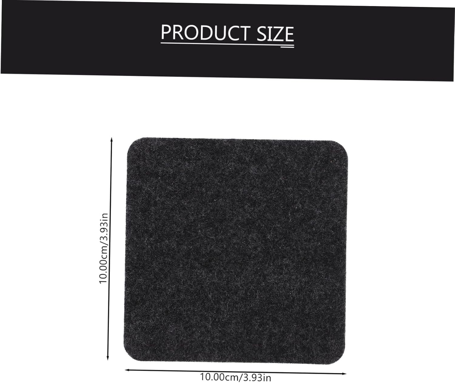 DECHOUS 20pcs Cup Coasters Woven Felt Placemats Decorative Coasters for Table Office for Home Decor