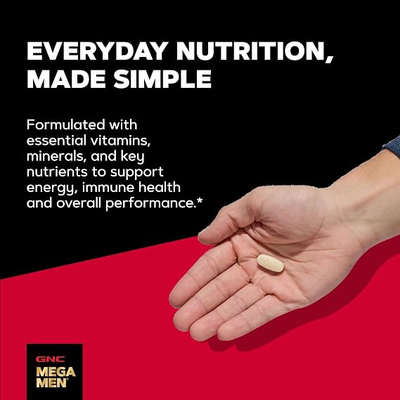 GNC Mega Men One Daily Multi, 60 Count, 60 Servings