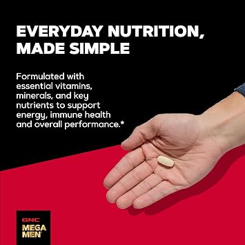 GNC Mega Men One Daily Multi, 60 Count, 60 Servings