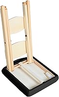 Vista 4 de Mt Massage Tables Lightweight Wooden Handy Folding Massage Stool Wood Foldable Tattoo Stool, Black