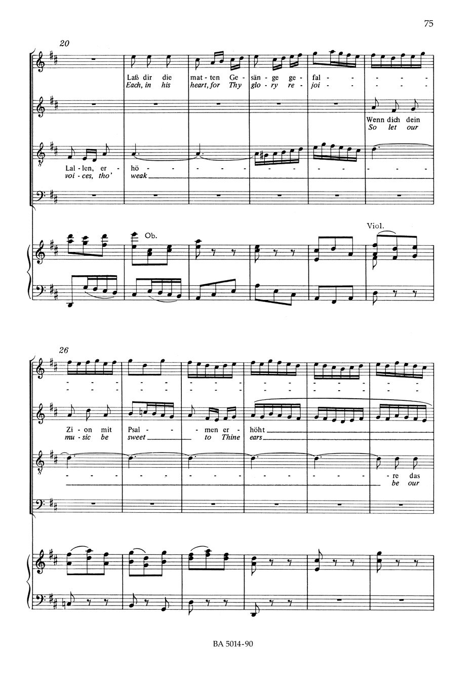 Weihnachtsoratorium BWV 248. Klavierauszug, Urtext
