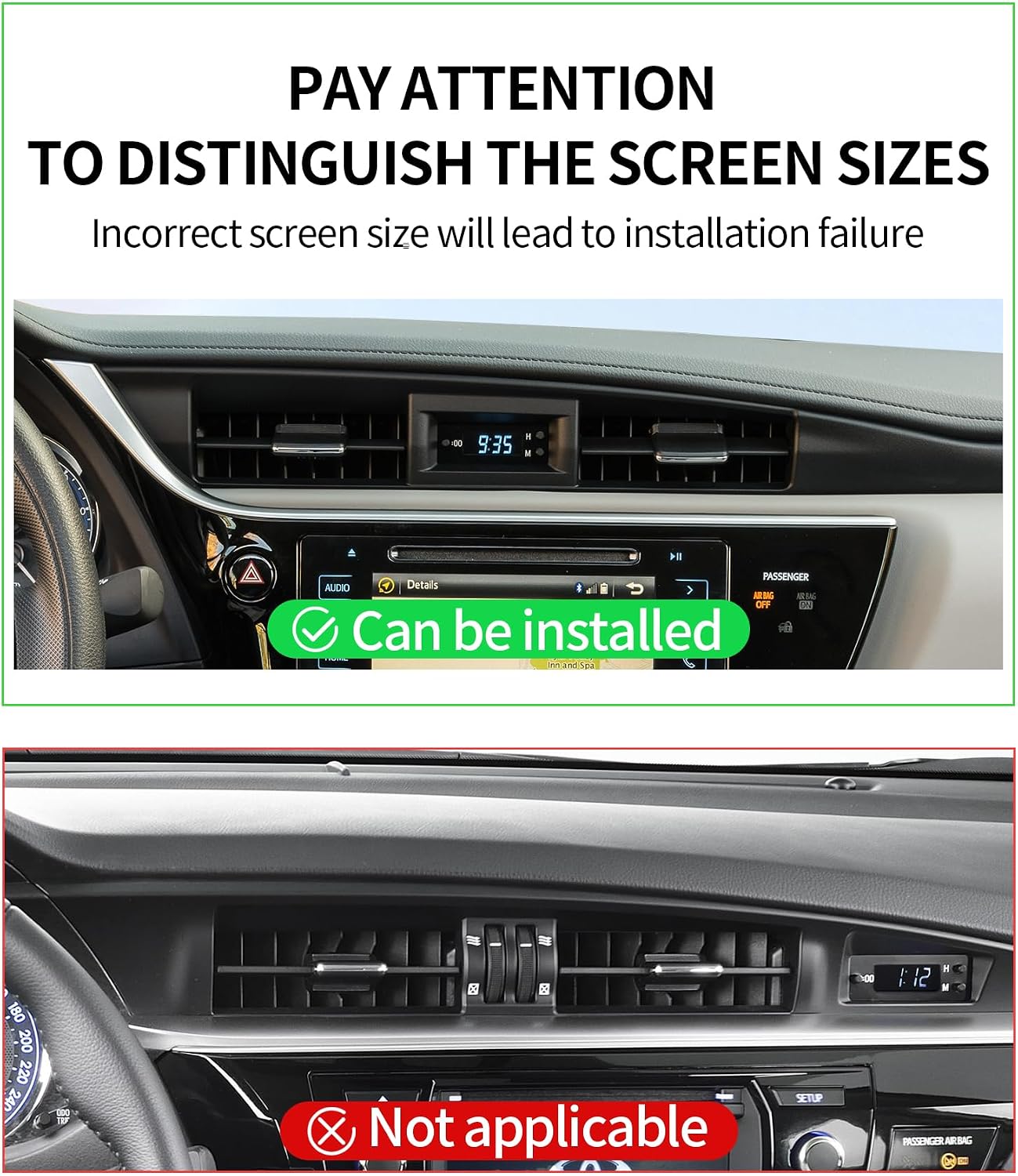 Car Phone Holder for Toyota Corolla 2014-2018 Magsafe Mount Accessories image 3