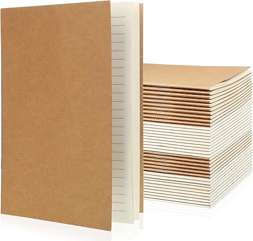 Miniatura 1 de Paquete de 36 cuadernos A5 con tapa suave, cuadernos forrados de 48 páginas, cuaderno de viaje, escritura y dibujo, cubierta en blanco, diario,
