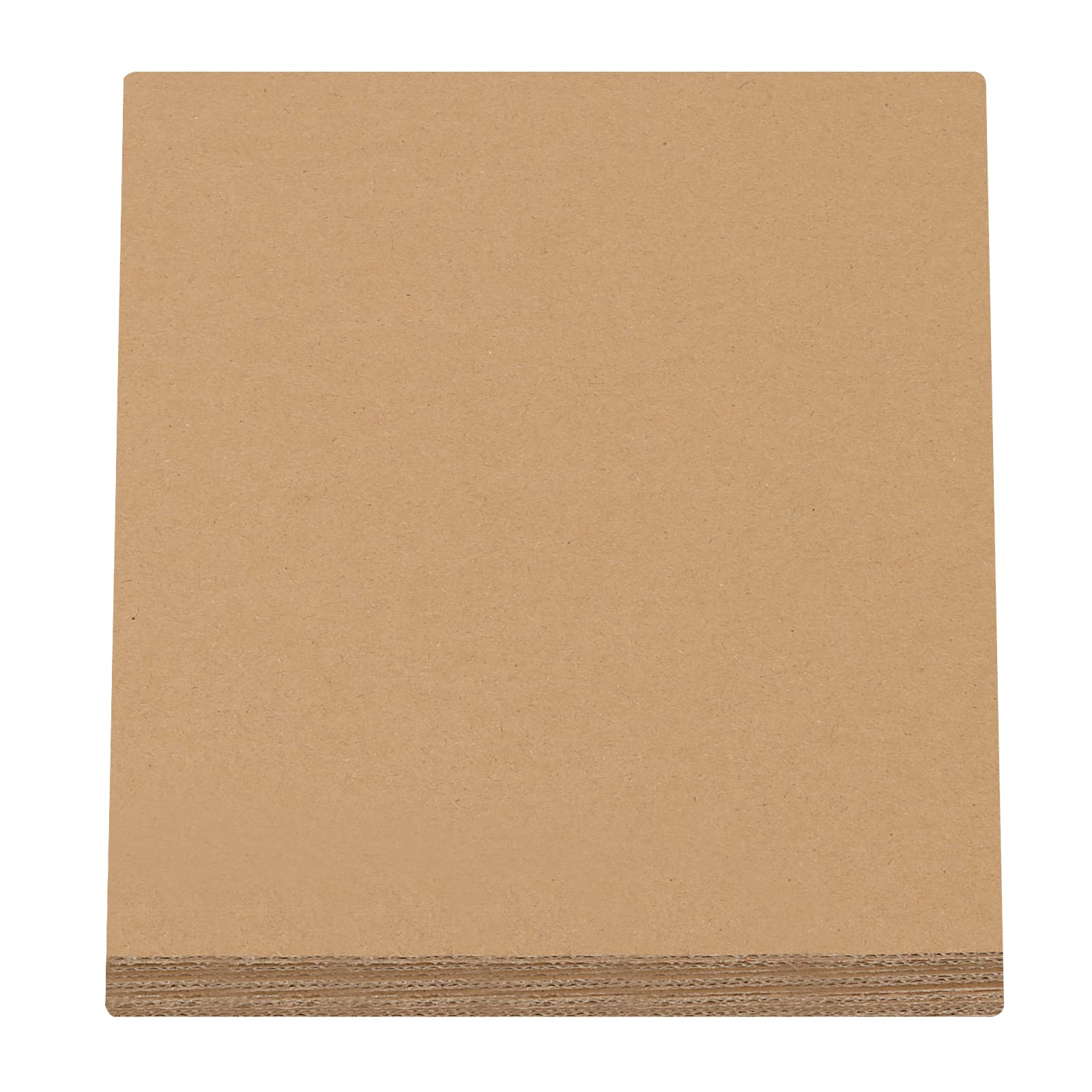 MUKLEI Confezione da 60 fogli di cartone ondulato, spessore 3 mm, fogli di cartone ondulato, fogli di cartone Kraft piatti per spedizione, spedizione, spedizione, artigianato