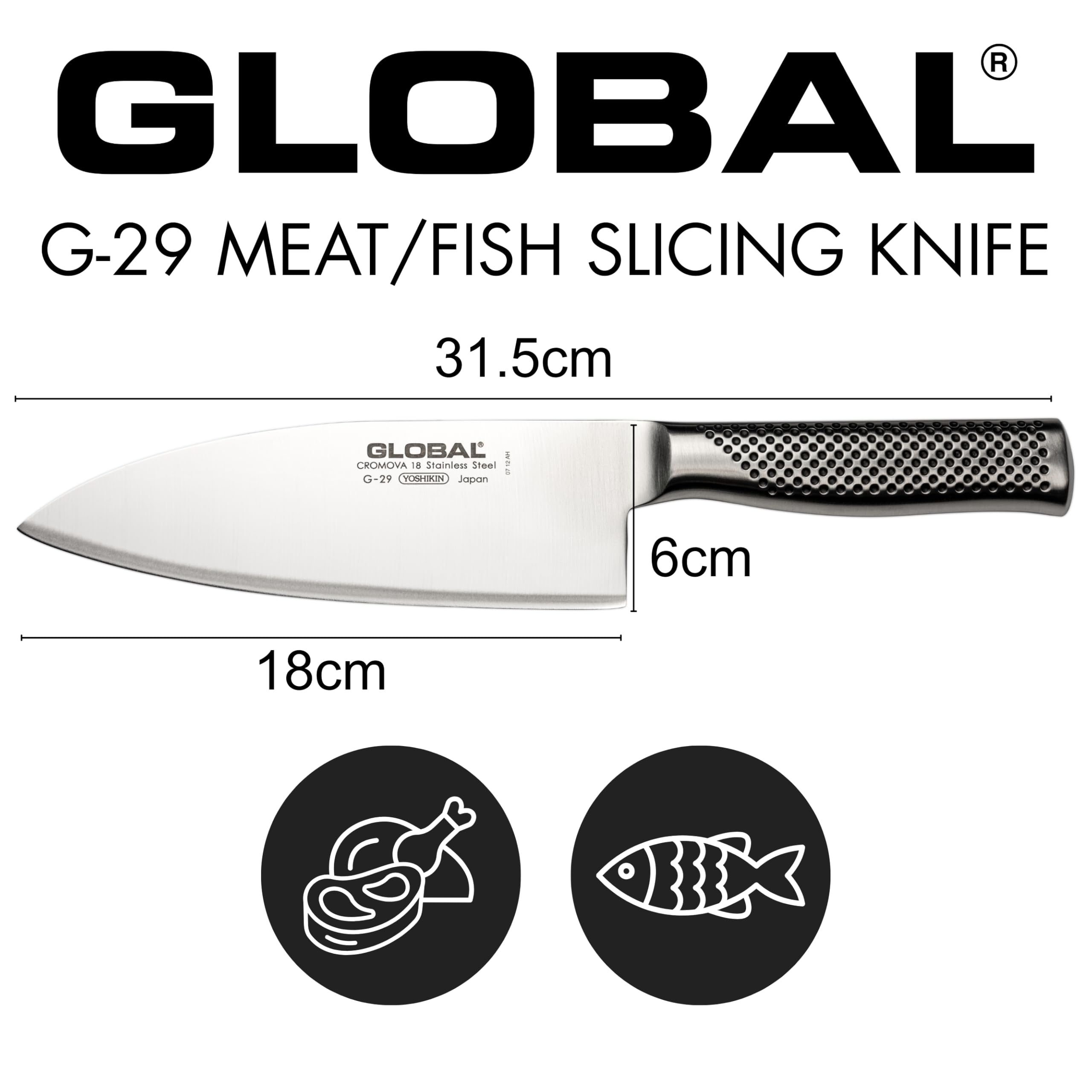 Faca Santoku Aço Inox 18cm Global : Amazon.com.br: Cozinha