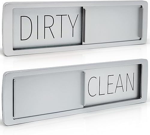 Stackd - Imán para lavavajillas MIMILU - Indicador magnético fuerte fácil de leer y deslizar sin arañazos con adhesivos opcionales. Simple pero