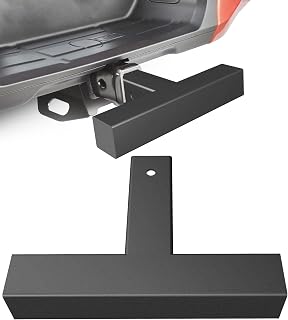 Tow Hitch Steps Bar Black for 2 Inches Receivers Trailer Hitch Step Heavy-Steel Towing Bumper Guards Automotive Bump Step Rust Free Powder Coating Finish 400lbs Maximum Load for Most Cars SUVs Trucks