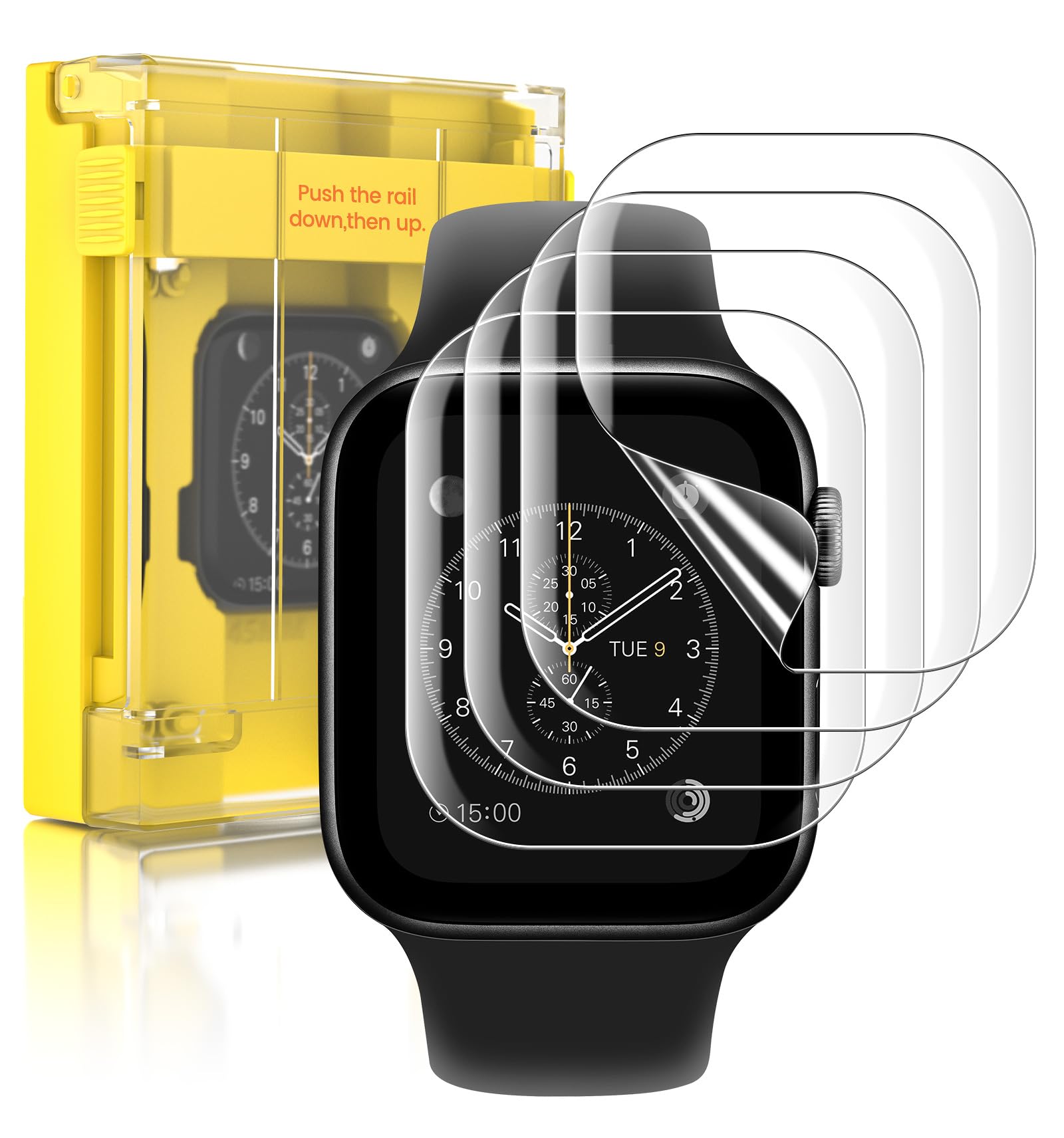 EZ-GLAZ-4 Pack for Apple Watch Series 11 10 Screen Protector 46mm