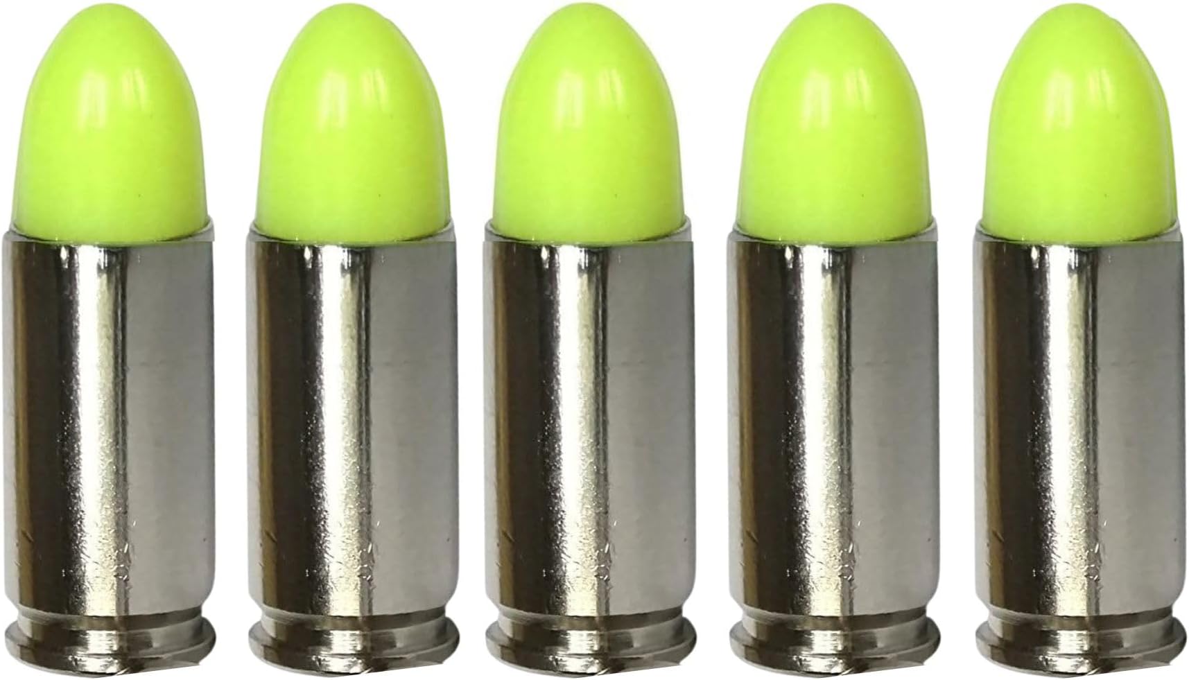 ST Action Pro 9mm Dummy Rounds –5 Pack Inert Training Ammunition for Dry Fire, Malfunction Drills & Classroom Use – Nickel Casing, UV Reactive, Veteran-Owned, Assembled in USA – Safe & Reusable