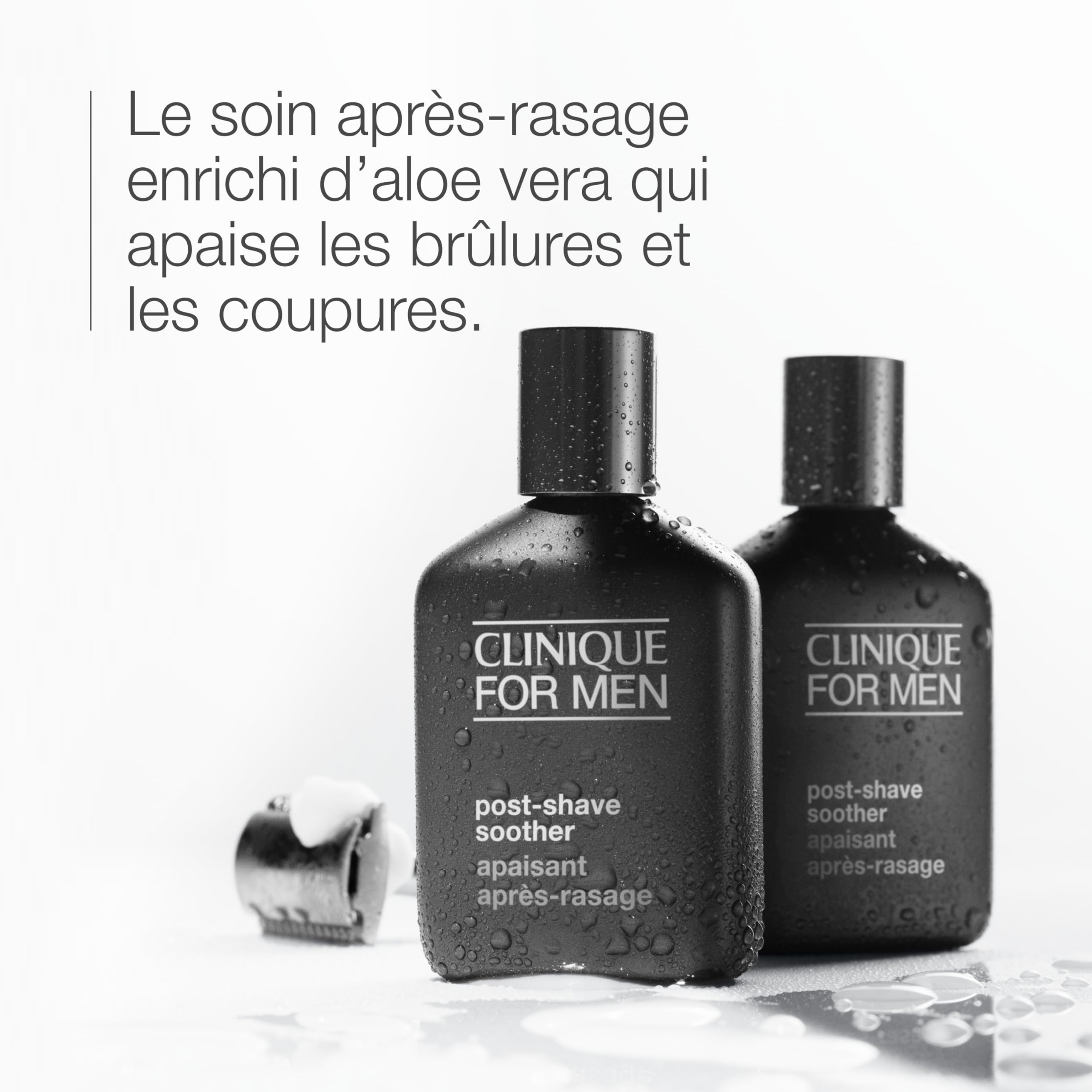 Clinique For Men Lotion Apaisante Après-Rasage | Hydrate + Apaise le Feu du Rasoir | Lotion Après-Rasage à l'Aloe, 75 ml