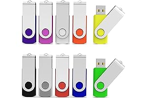 10-Pack of 32GB USB Flash Drives for Secure Data Storage and Transfer (Aiibe ZipDrive)