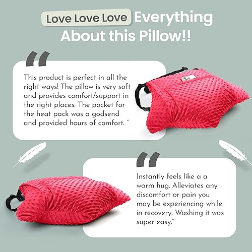 Miniatura 5 de MOYOAMA Juego de 2 almohadas para histerectomía - Incluye 1 paquete de gel para alivio relajante - Artículos imprescindibles para la recuperación