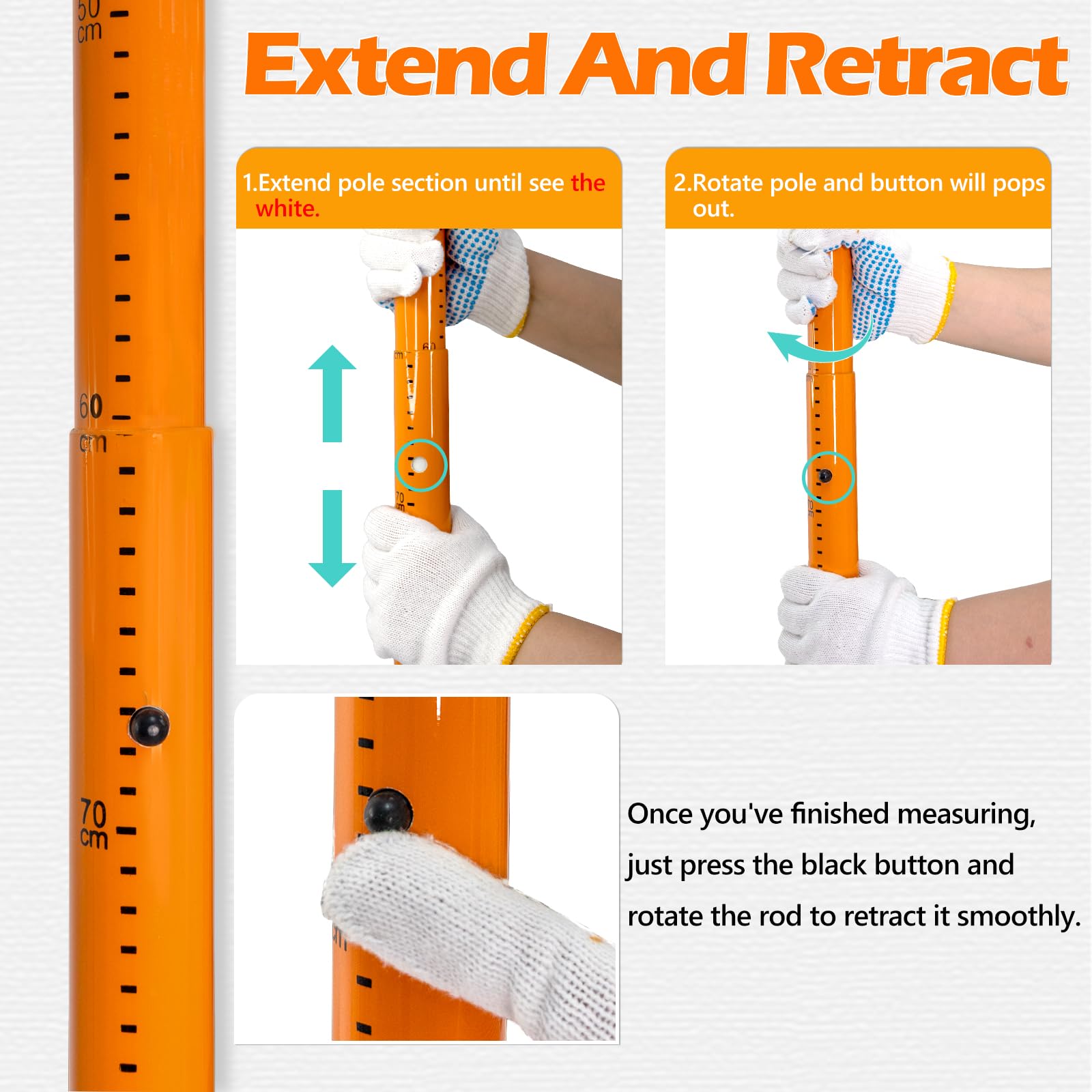 Truck Height Stick - 15FT Fiberglass Measuring Tool -7