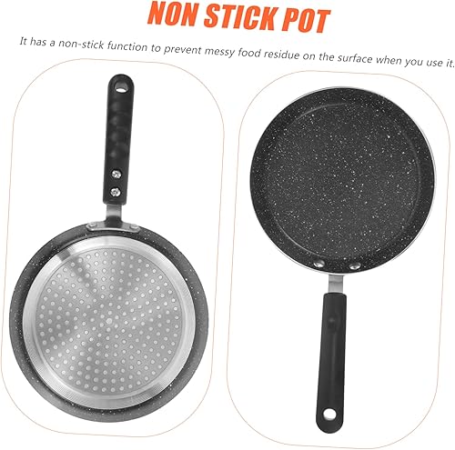 Miniatura 9 de Hemoton Sartén antiadherente antiadherente para huevos y tortillas, 7 sartenes antiadherente con revestimiento derivado de piedra, sartén pequeña