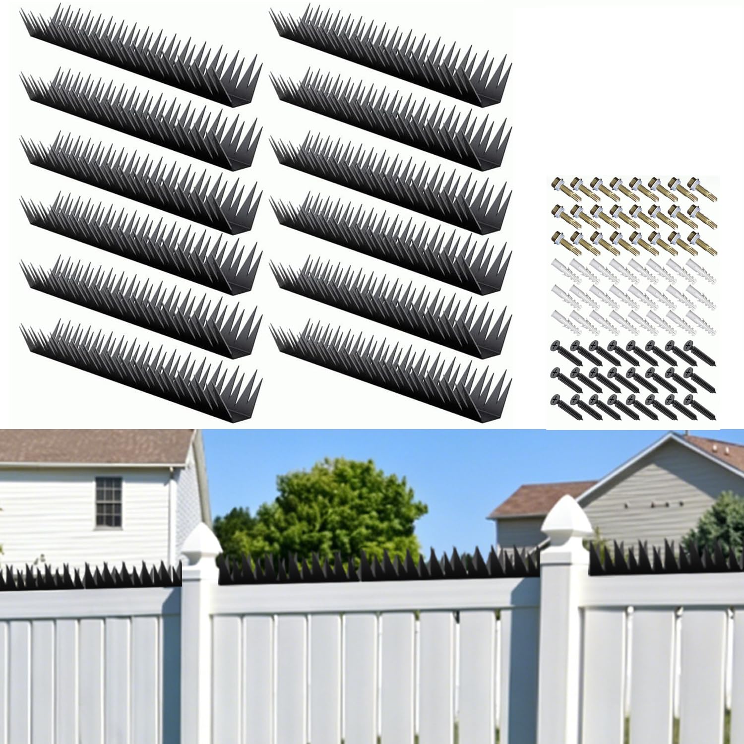 12Pack Anti Climb Fence Spikes