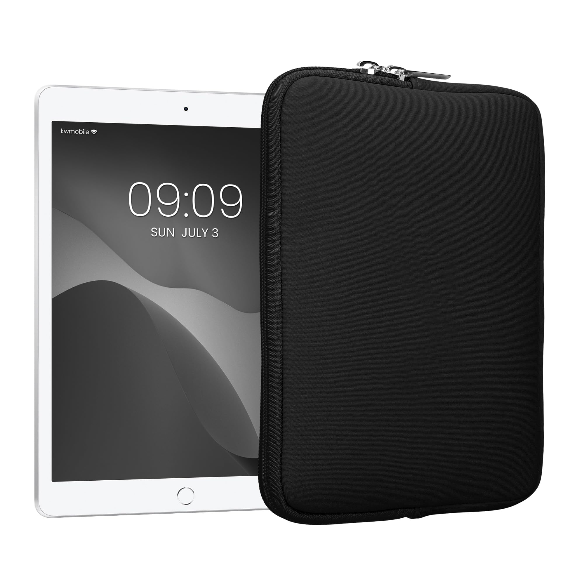 kwmobile Cover Tablet Compatibile con 8"-8,4" Tablet - Custodia eReader Universale - Copertina Protettiva in Neoprene Grigio Scuro