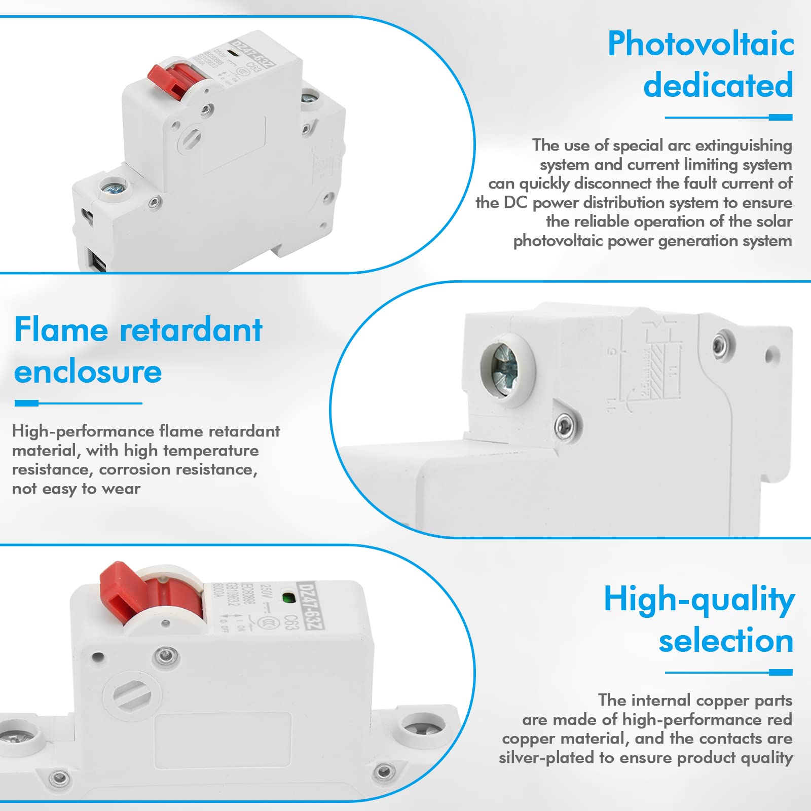 Interruttore Magnetotermico DC 1000V SUCHUANGUANG - 10A/16A/32A/50A/63A - Foto 10