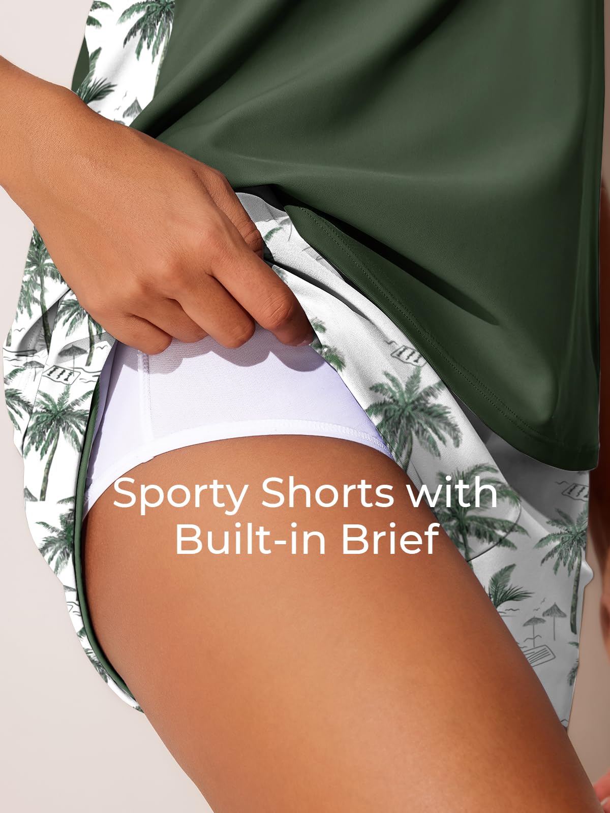 Summer Mae Blouson 2025 damski strój kąpielowy tankini z kontrolą brzucha