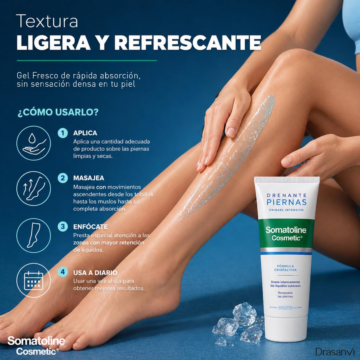 Somatoline Cosmetic - Gel Minceur Drainant Jambes - 200ml