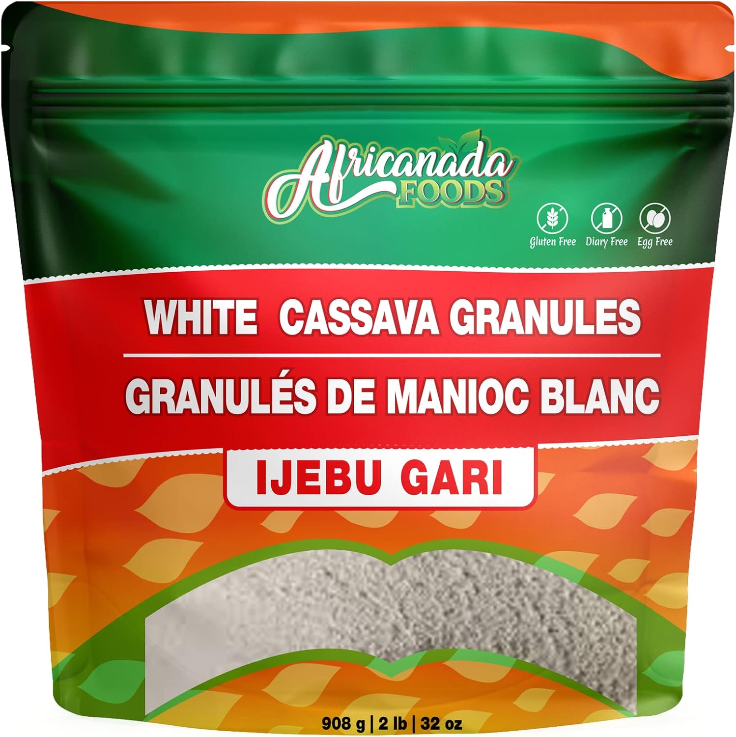 All Natural White Cassava Granules | White Garri | Ijebu Garri | 908g ...