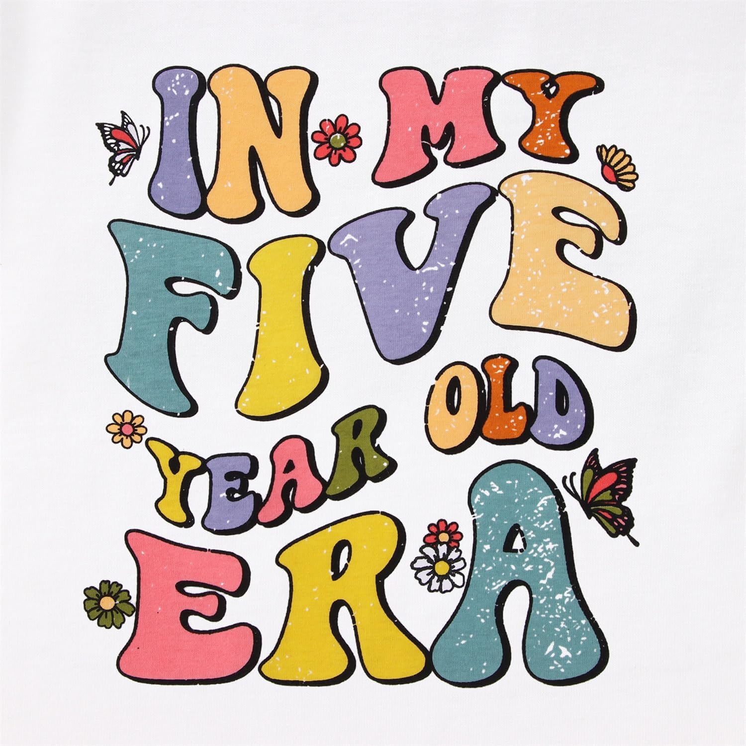 MODNTOGA Toddler Birthday Girl Shirt in My 1-7 Year Old Era Graphic T-Shirt Kid Girls B-Day Party Tee Short Sleeve Summer Top - Image 5