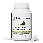 BIOptimizers Magnesium Breakthrough Supplement with 500mg - 7 Forms of Magnesium: Glycinate, Malate, Citrate, and More - Natural Support for Sleep and Cognitive Function -30 Capsules- Calming Vitamins