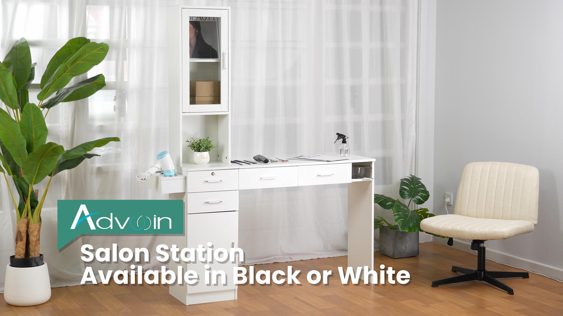 Amazon.com: advwin Salon Station for Hair Styling, Barber