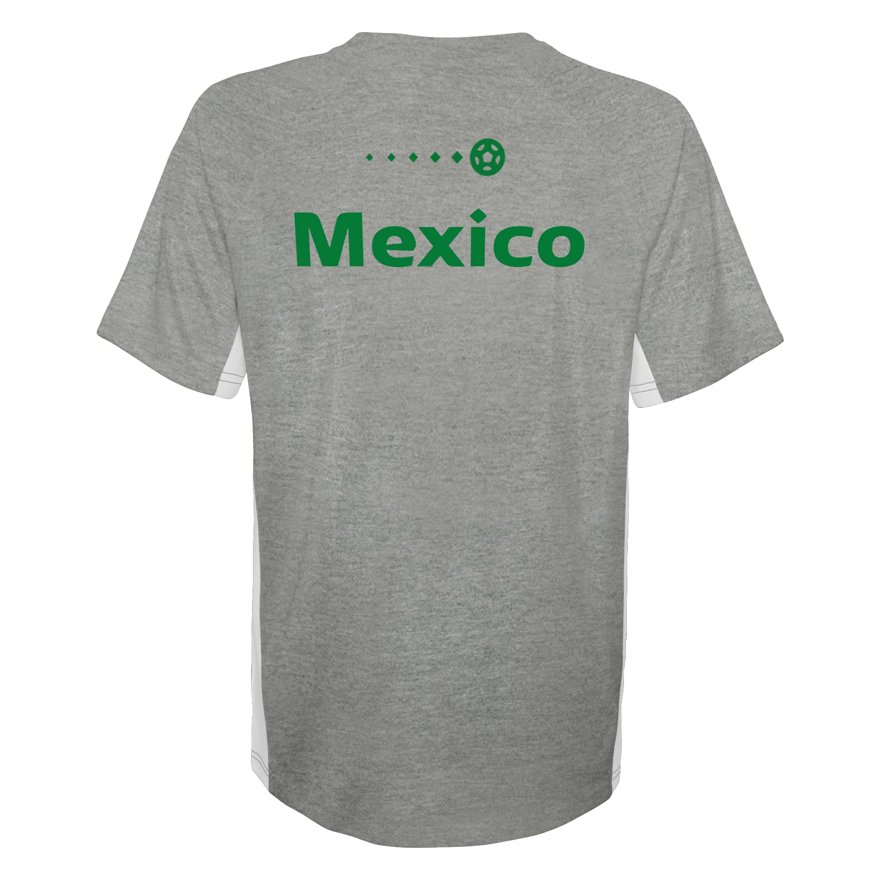 Outerstuff Men's FIFA World Cup Jersey - Classic Short Sleeve Raglan Soccer Shirt In Heather Grey