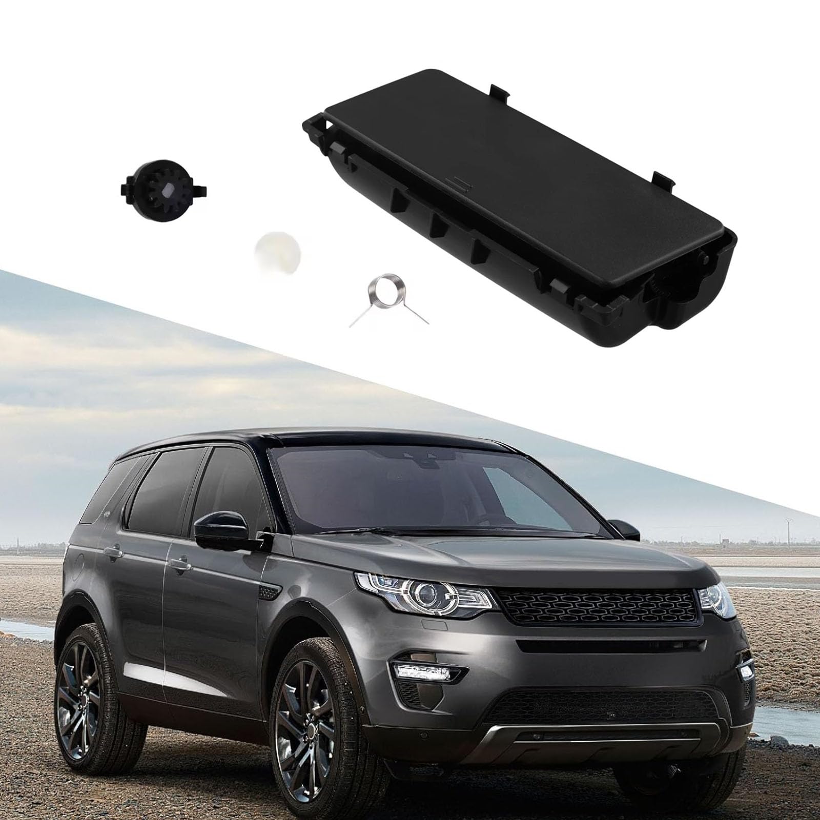 Akcesoria do wnętrza samochodu Overhead etui na okulary przeciwsłoneczne z mechanizmem szybkiego otwierania LR086387 do Discovery 5 Defender 90/110/130 oszczędność miejsca przegroda na