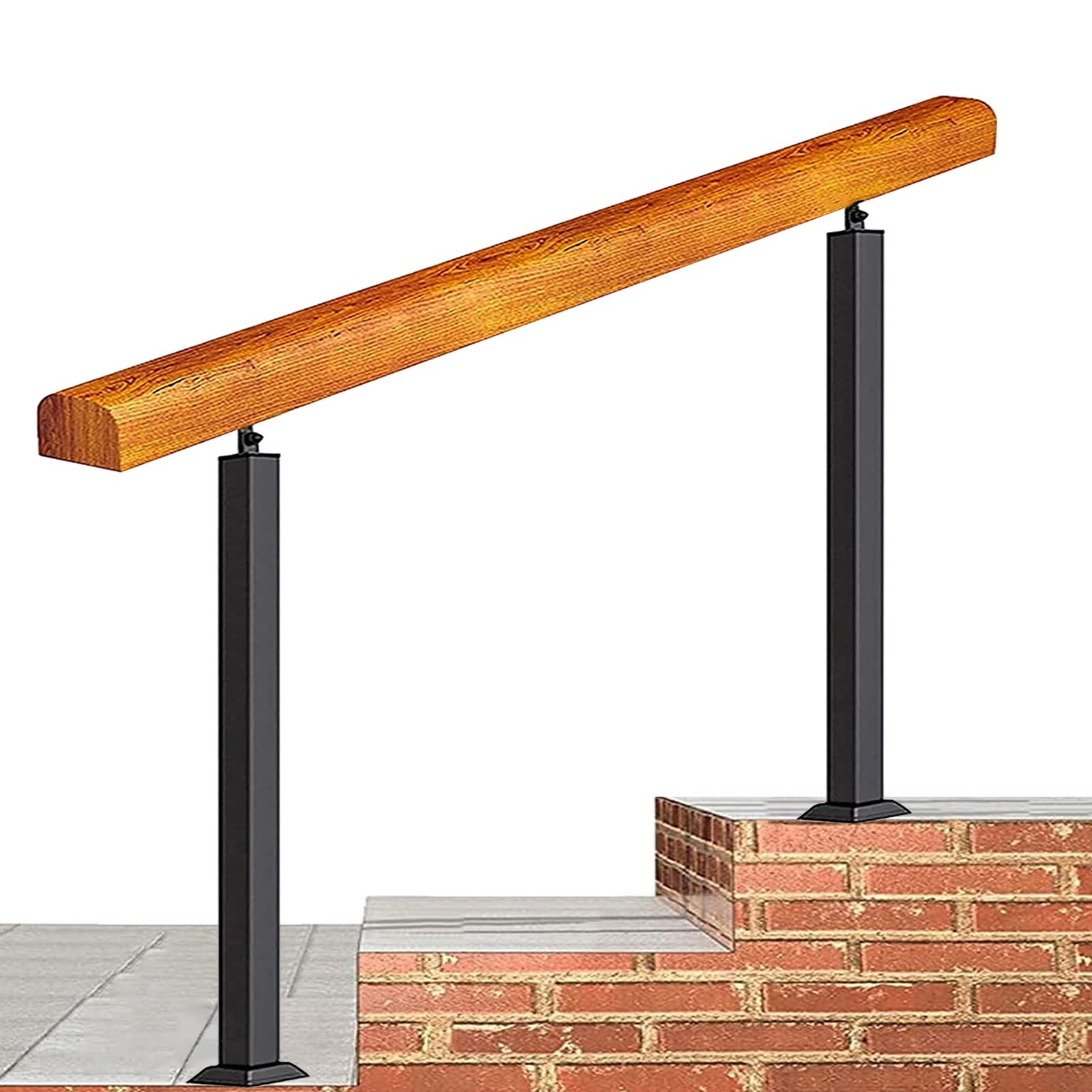 Kit de rampe d'escalier réglable avec main courante extensible à 152 cm