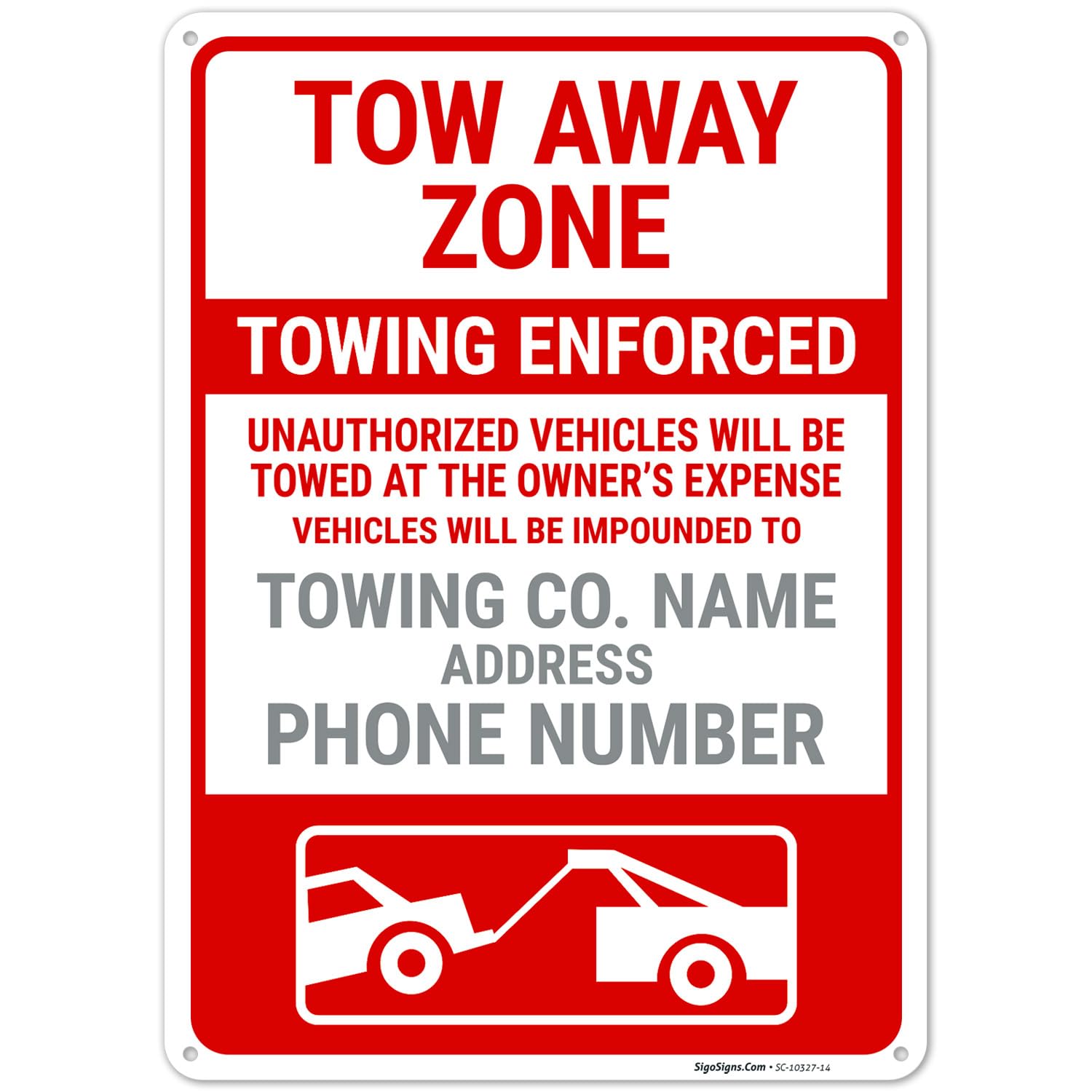 USA TOW AWAY ZONE看板 C130E551-C7CD-4336-8CBE-