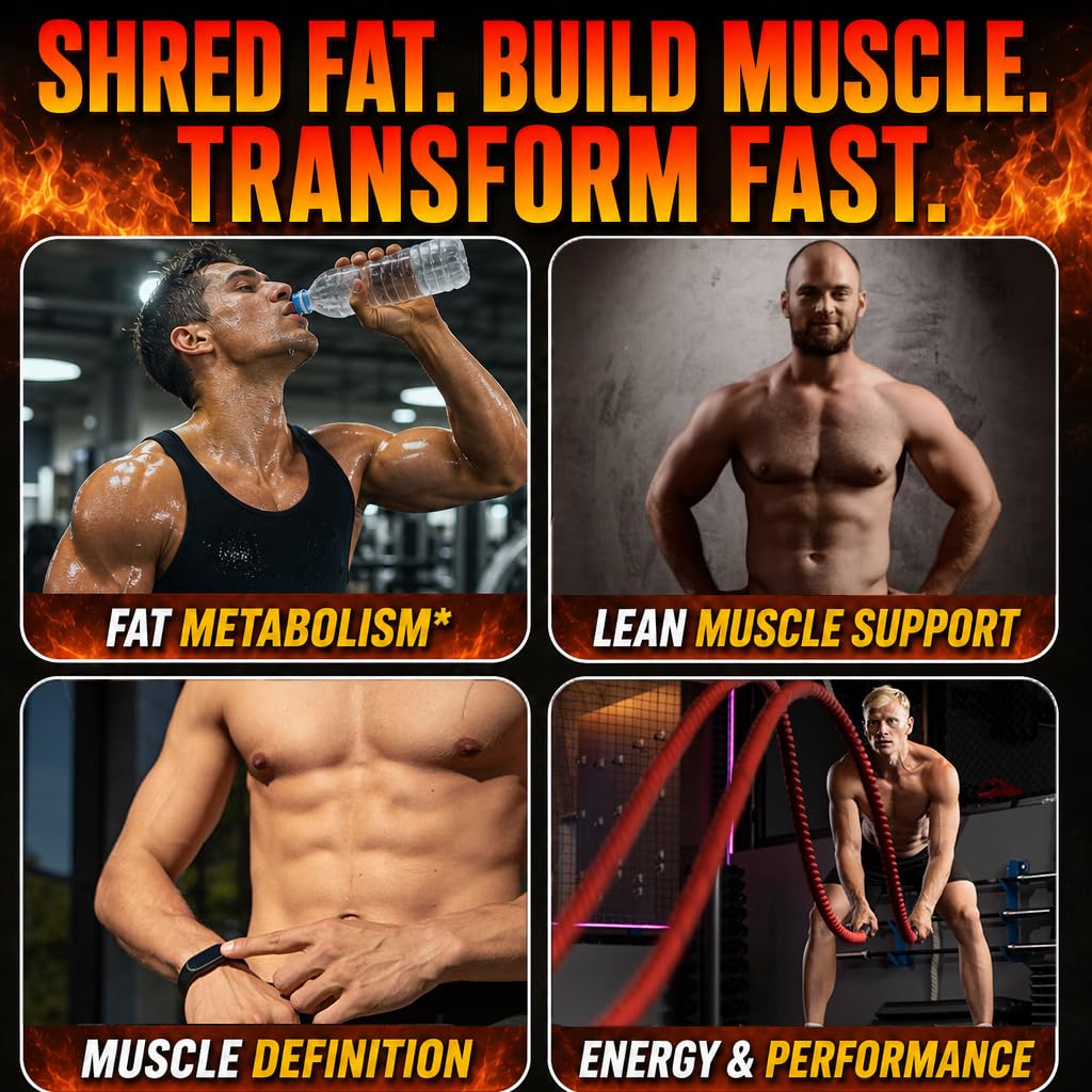 Thermogenic Fat Burner for Men, Appetite Supplement Weight Loss, 90 Caps — Amazon image 3