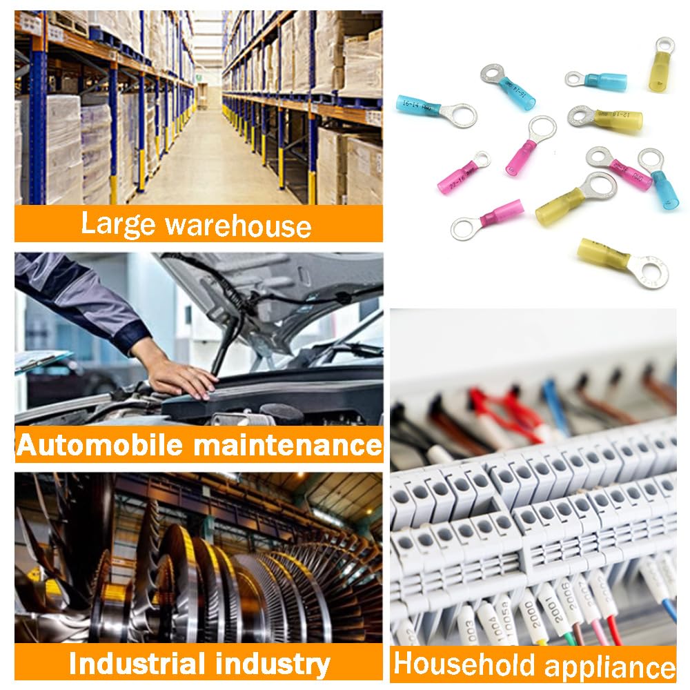 120pcs/lot New Insulated Electrical Crimp Connector Wire Terminals Assorted Kit