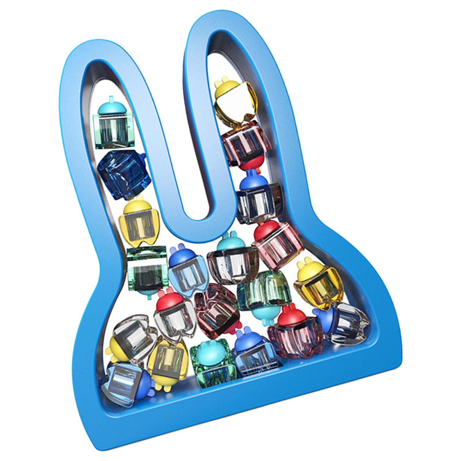 Teeth Keepsake Box - Bunny Tooth Storage Case With Labels, Lost Holder, Growth Record Memory Container, Perfect For Home School Use, Organised Collection Box For Children,