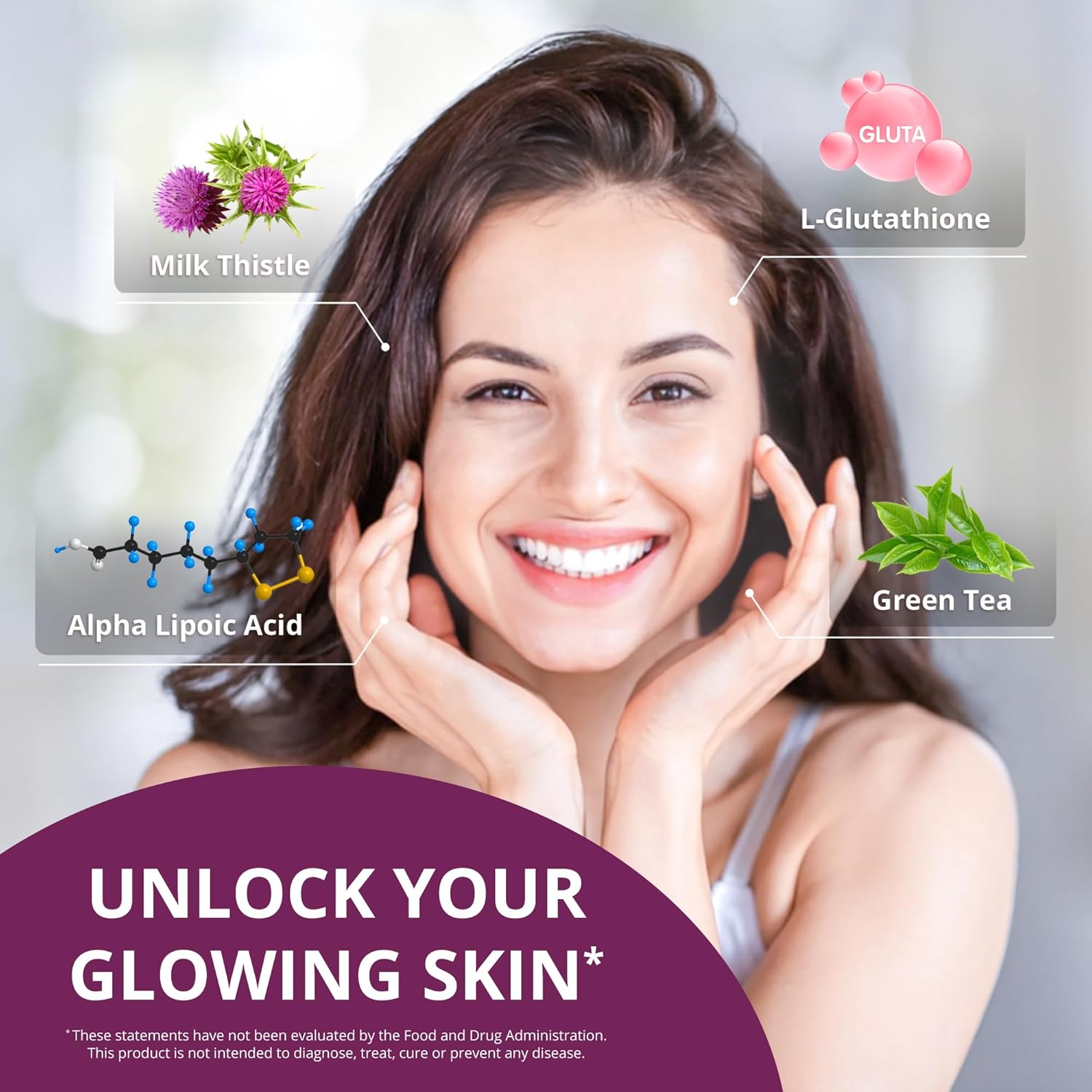 glutathione acid for skin Amazon.com: NuBest White - Glutathione 400mg & Milk Thistle Extract - Skin  Brightening Supplement - Helps Beautiful and Radiant Skin - Antioxidant  Supplement & Detoxification