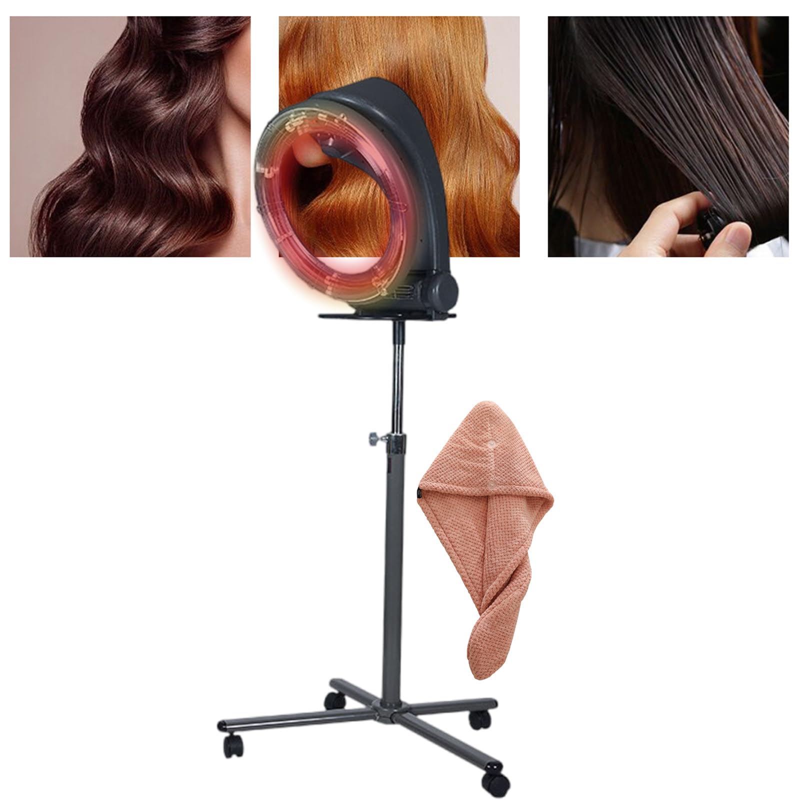 Professional Orbiting Infrared Stand Hair Led Control Panel Multiple Modes Adjustable Standing 3 in 1 Orbital Hair Dryer