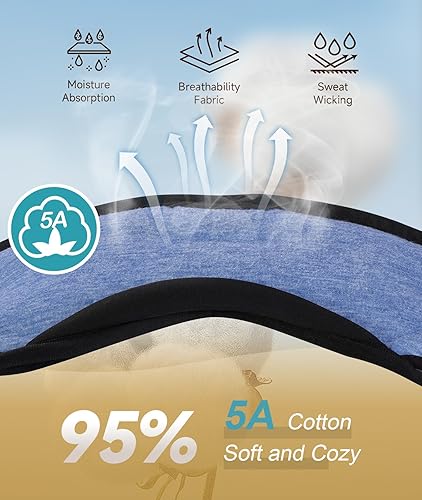 Miniatura 7 de TOPOINT - Auriculares inalámbricos con Bluetooth para dormir, con micrófono manos libres, tiempo de reproducción prolongado, color negro