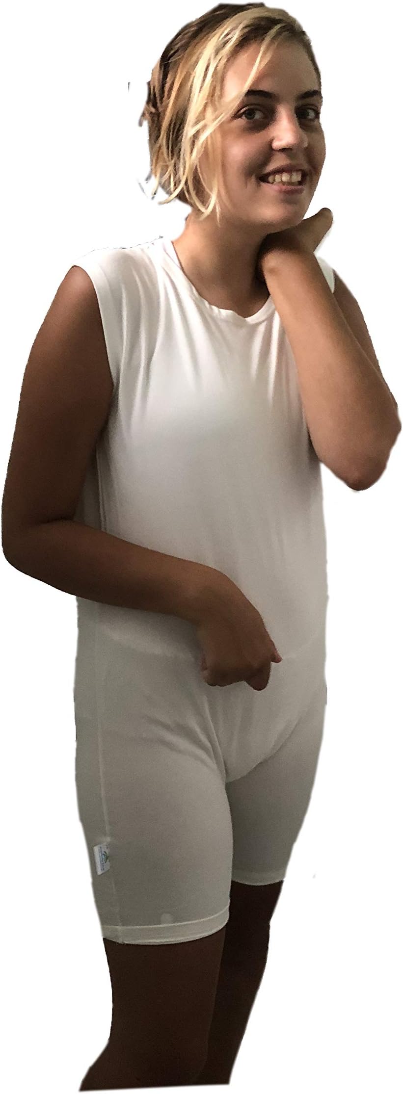 Preventa Wear Kryptonite Bodysuit (Adult Medium, White)