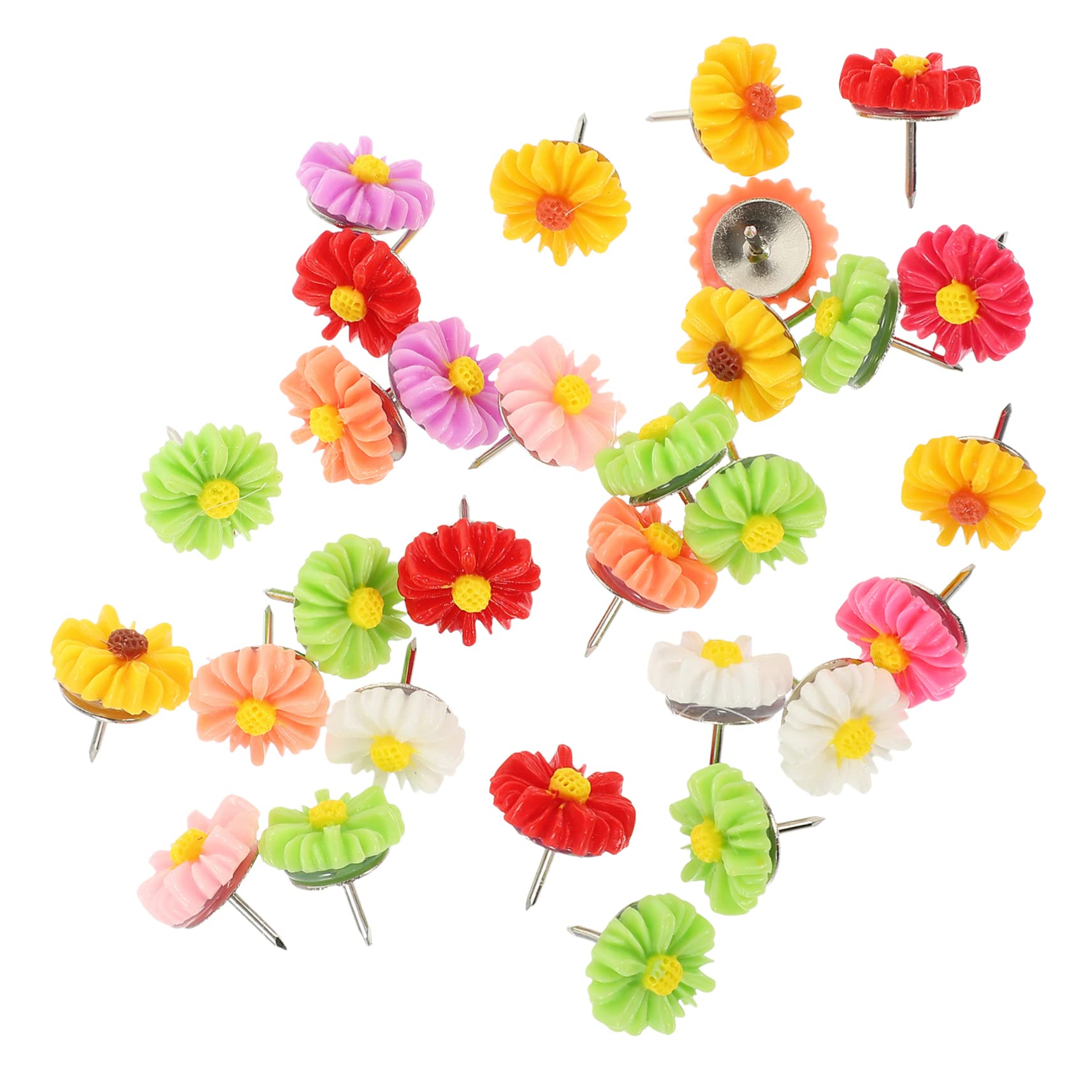 240pièces Punaises Forme De Marguerite Épingles Décoratives Multi-fonctionnelles pour Bureau Et Maison Accessoire Pratique pour Annonces Et Cartes