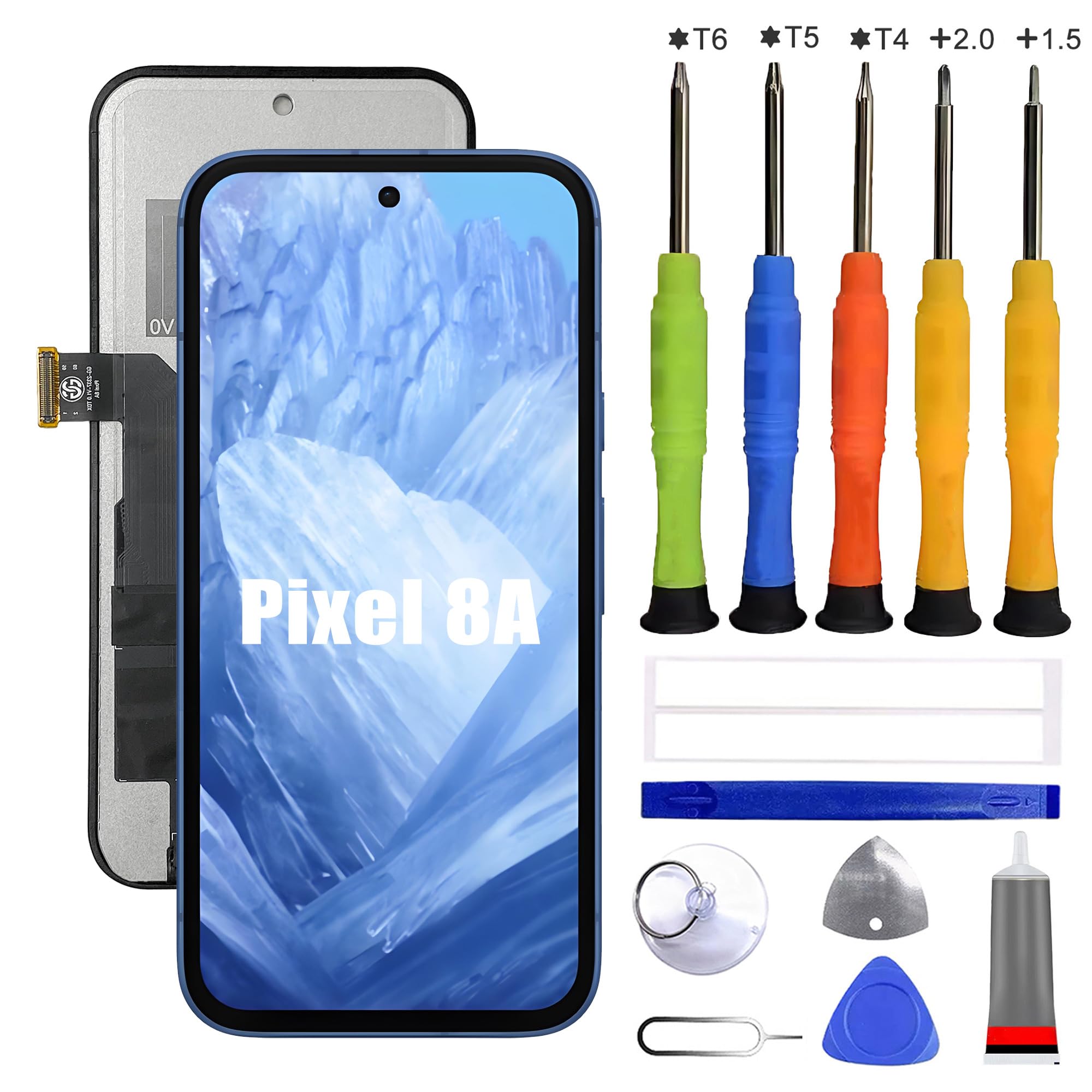 Wyświetlacz LCD ekran dotykowy digitizer część zamienna do GOO-gle