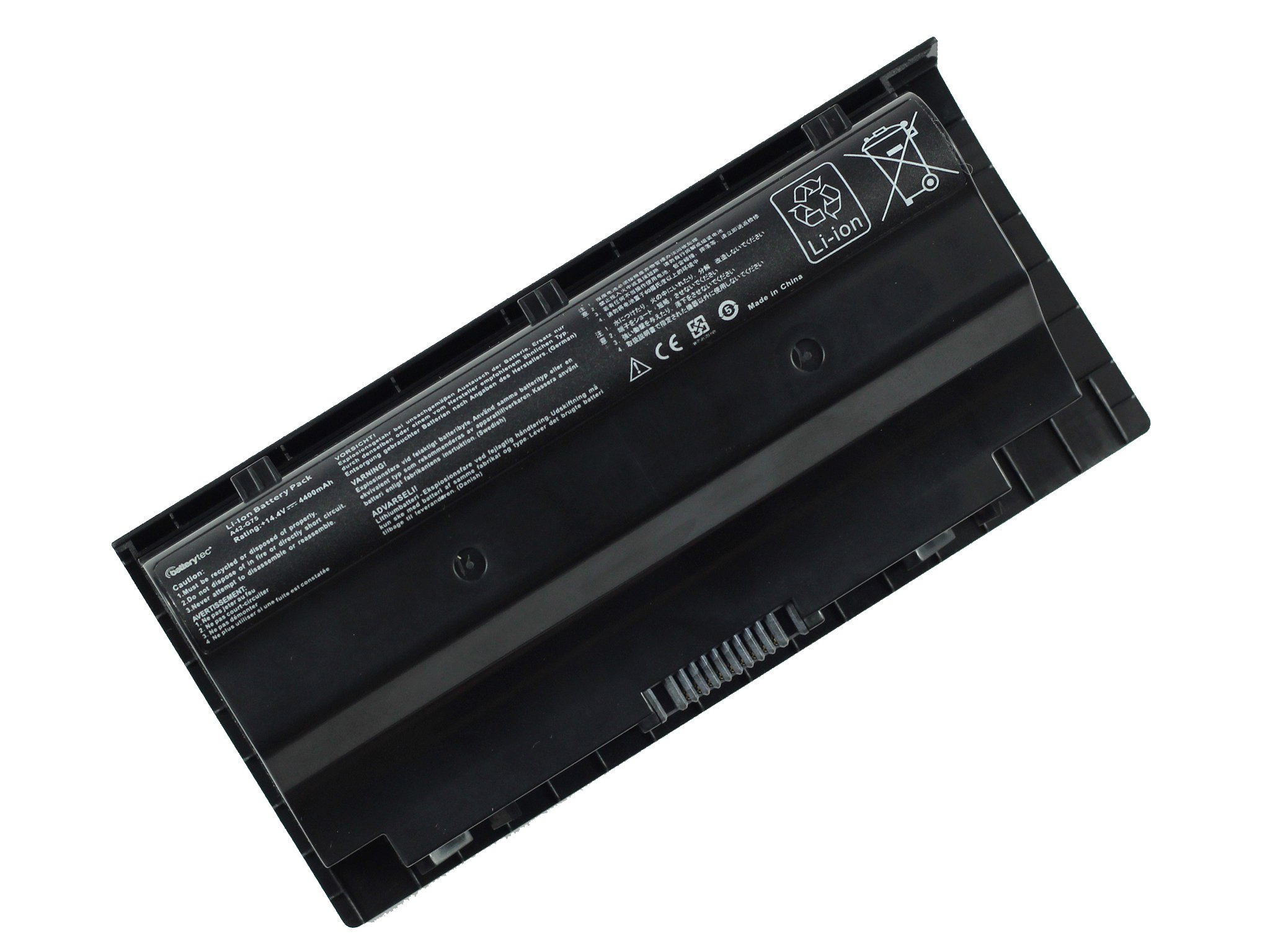 Batteria Laptop A42-G75 Per Asus G75 Series - 8 Celle, 5200 MAh, 14.4V, Li-Ion