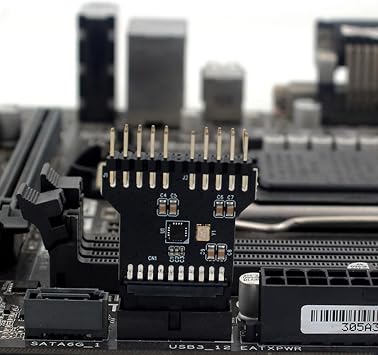 Motherboard Expansion Port - USB 3.0 Motherboard 19 Pin to Double 9 Pin USB 2.0 Header | Plug and Play Connection Multiplier for Measuring
