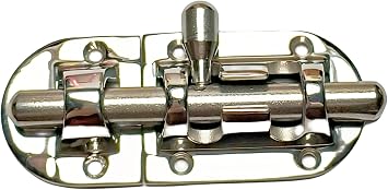Heavy Duty Long Locker Door Lock Latch 316 Stainless Steel Marine Safety Sliding Lock Barrel Bolt Buckle for Boat Door/Window/Hatch