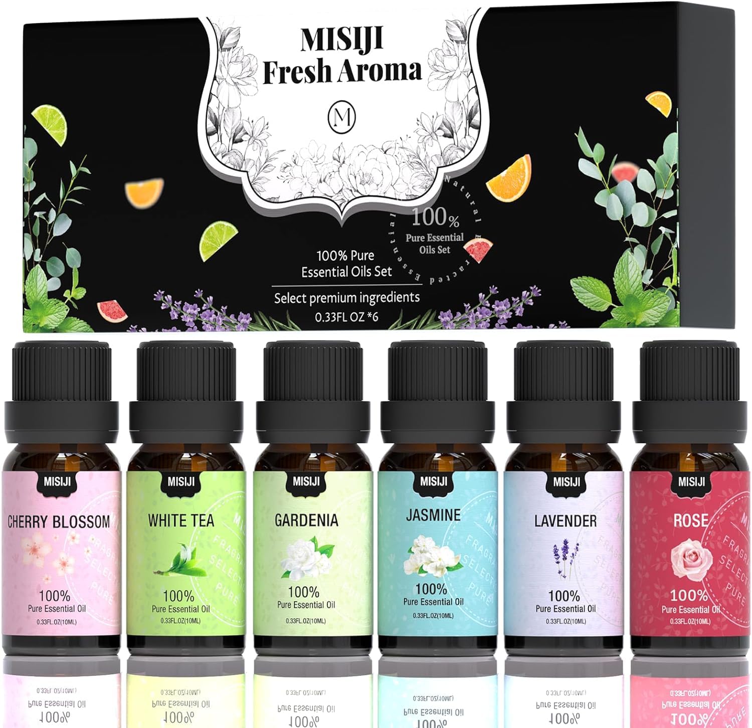 Sponsored Ad – Floral Essential Oil Set, Aromatherapy for Diffuser, for Candle 6 * 10ML