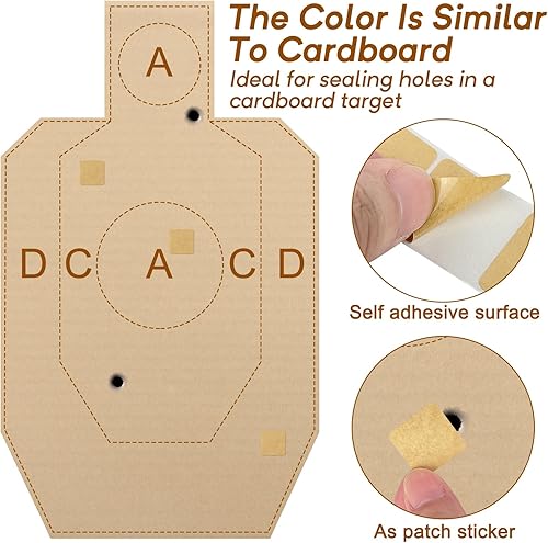 Miniatura 3 de 50010003000 Pieces SquareRound Target Pasters - 0.872 inch Self-Adhesive Shooting Targets - Target Stickers Perfect for USPSA, IPSC, IDPA and