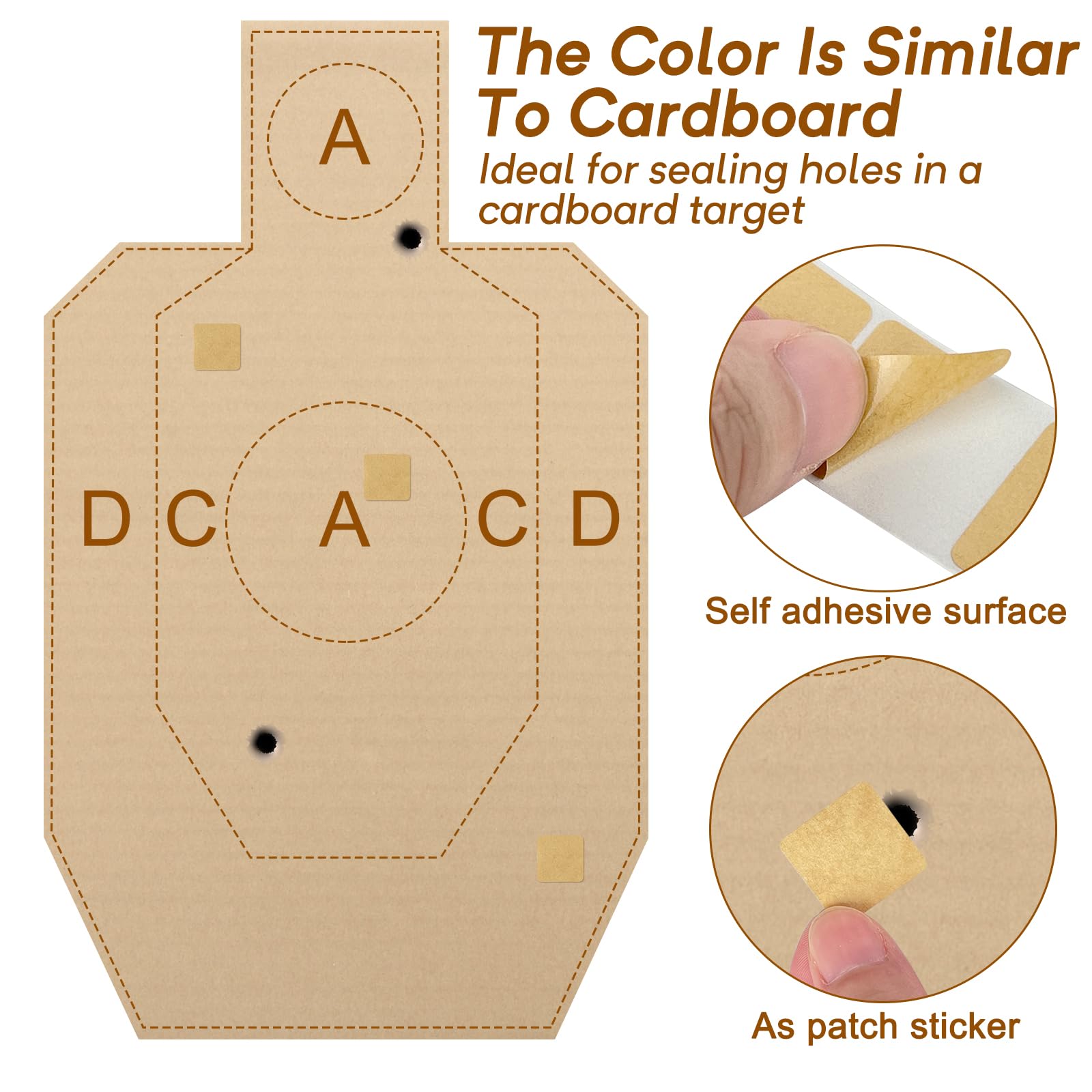 Guyuyii 4000Pcs Target Pasters - Self-Adhesive Target Stickers for Bullet Hole Repair - Durable, Portable Roll for Range Practice, Competitions and Home Use