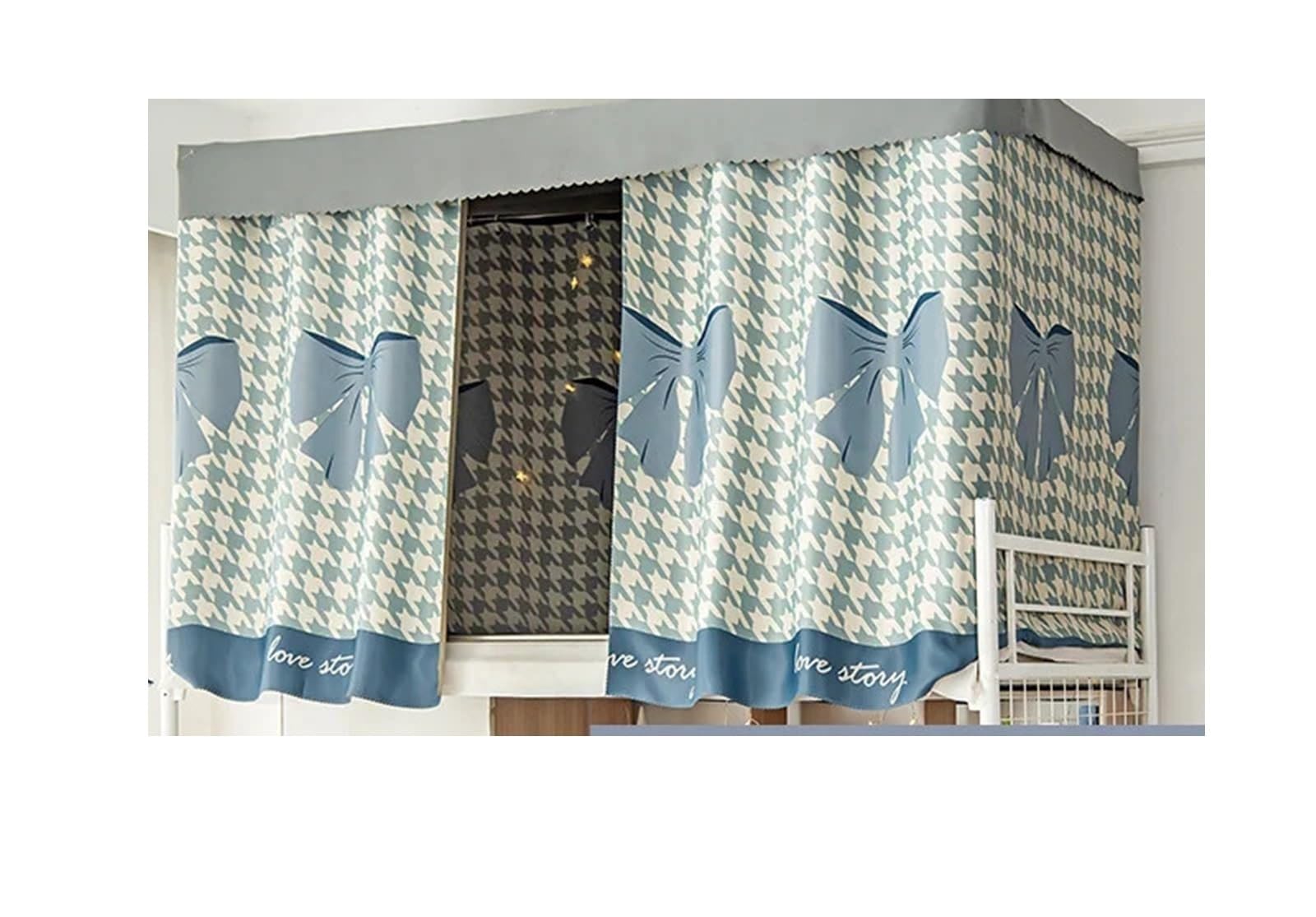 NJIEzhao Dormitory Bunk Bed Curtains Summer Bunk Bed Curtains Mosquito Nets For Bedding Tent Students Dormitory Canopy Dustproof Privacy Protection Screen(Color8,Only 1pc ceiling)